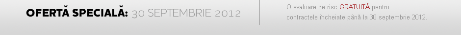 OFERT� SPECIAL�: 30 SEPTEMBRIE 2011